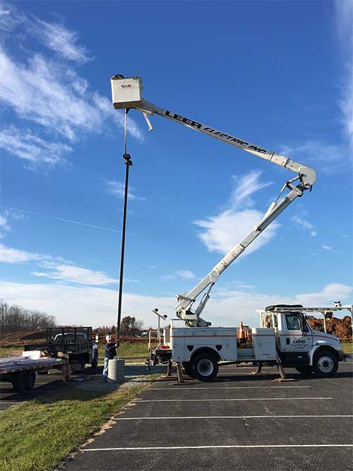 Leer Electric, Inc. bucket truck