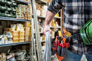 Electrician Takes Supplies From Storeroom