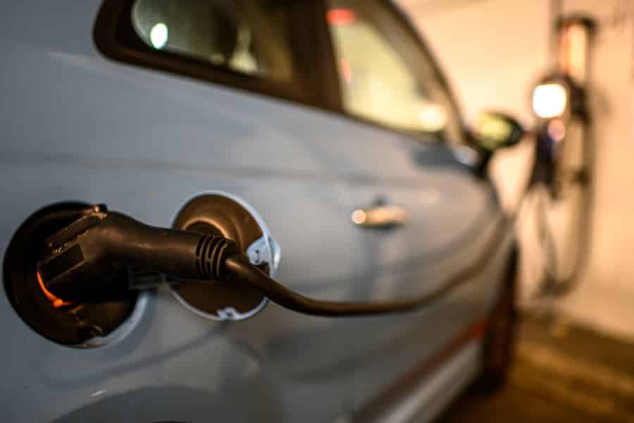 EV charging in client’s garage